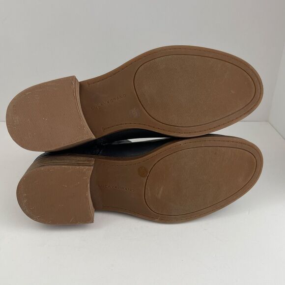 Lucky‎ Brand Prenma Black Leather Ankle Boots Booties Womens 7 - Picture 7 of 7